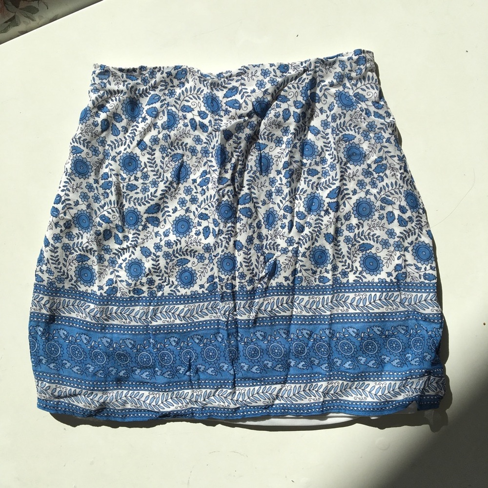 paisley mini skirt